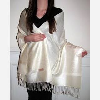 cream pashmina shawl